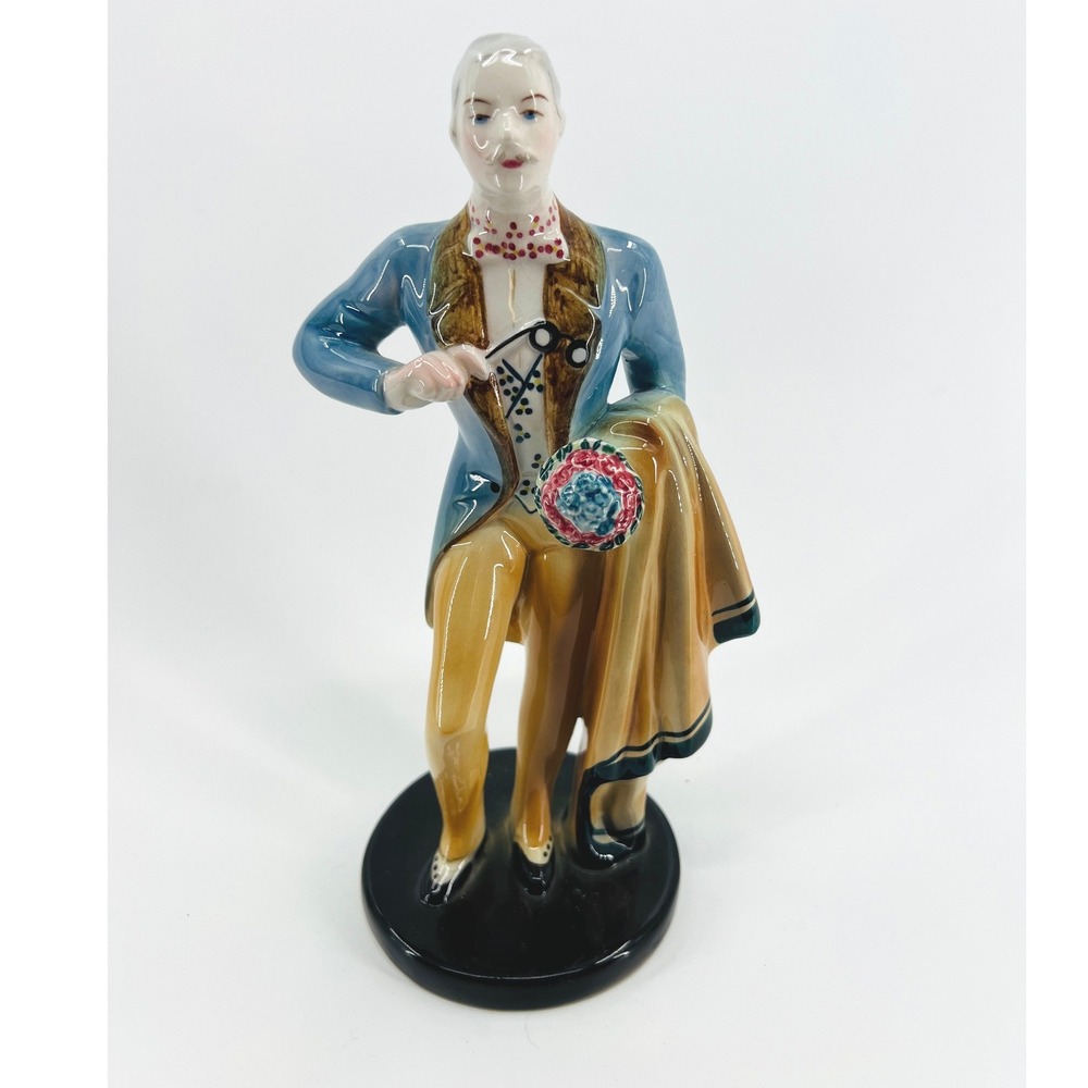 Goldscheider USA Vienna Style Gentleman Figurine Victorian Aristocrat Porcelain
